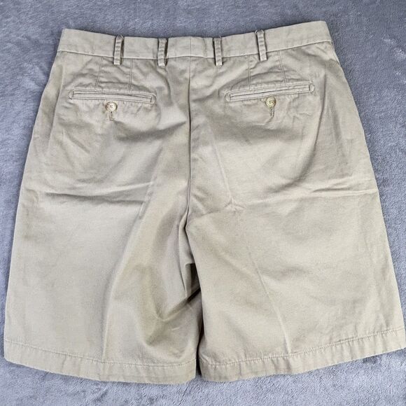 Peter Millar Shorts Mens 35 Khaki Flat Front Classic Golf Chino Casual Peru - Picture 5 of 8